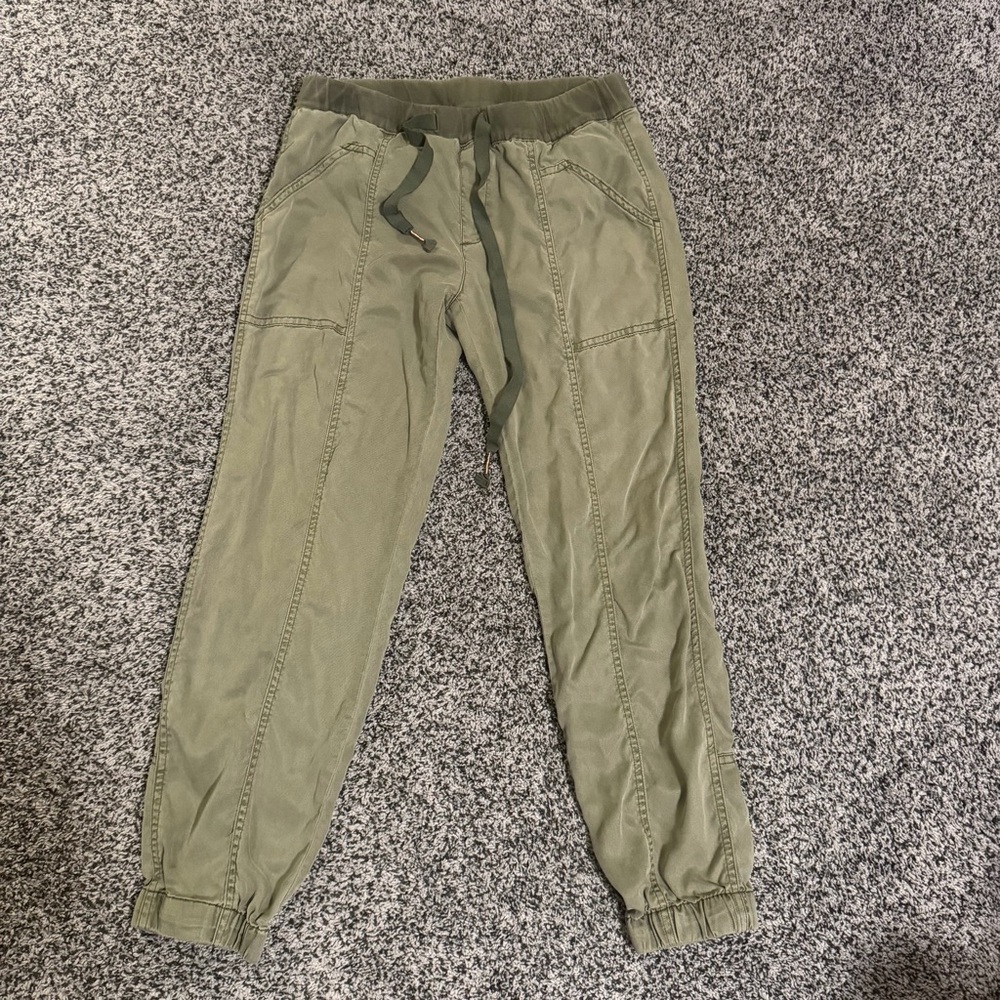 Hei Hei Jogger Pants Womens Small‎ Olive Green Lyocell Utility Anthropologie